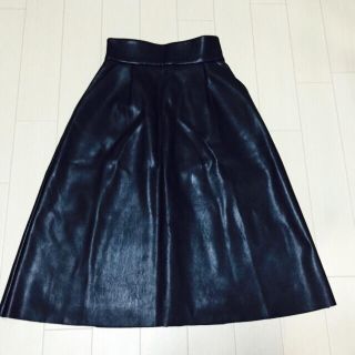 マウジー(moussy)のマウジー  レザースカート(ひざ丈スカート)