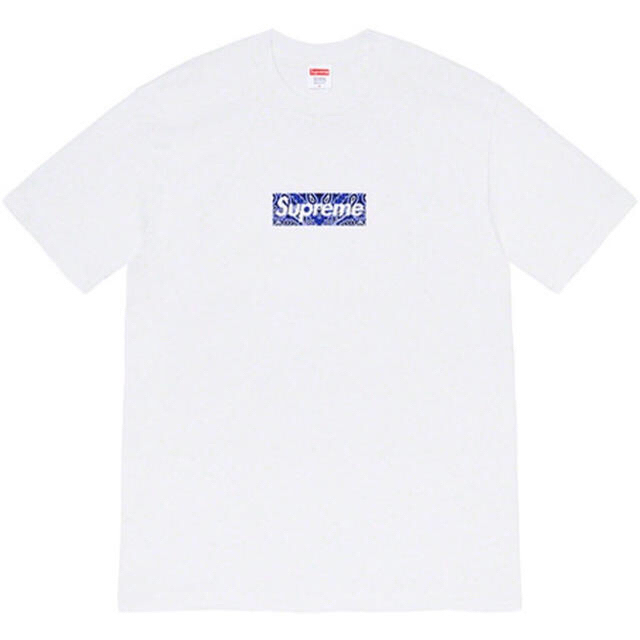 メンズSupreme Bandana  Box Logo Tee White S