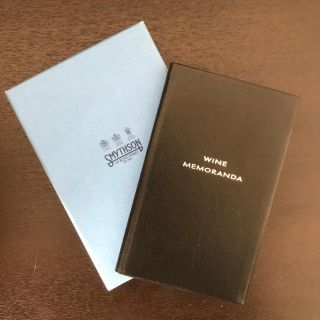 スマイソン(Smythson)のワインノート(ノート/メモ帳/ふせん)