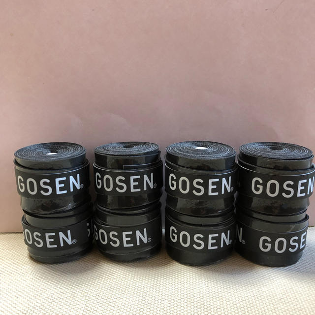 GOSEN(ゴーセン)のGOSENグリップテープ 黒8個 スポーツ/アウトドアのスポーツ/アウトドア その他(バドミントン)の商品写真