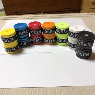 ゴーセン(GOSEN)のGOSENグリップテープ7色セット×2  計14個(テニス)