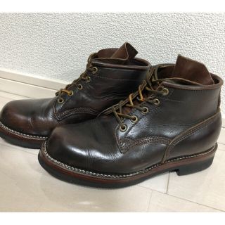 ウエスコ(Wesco)のVIBERG UK7 VIBRAM プレーントゥ ブーツ ドレス　ヴィバーグ(ブーツ)