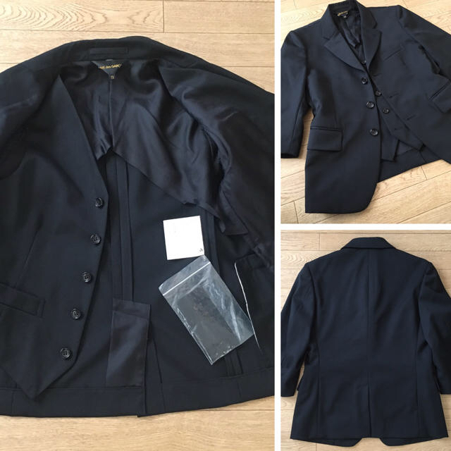 新同コムデギャルソン七分袖ベストドッキングjkt commedesgarcons 新同コムデギャルソン七分袖ベストドッキングjkt commedesgarcons