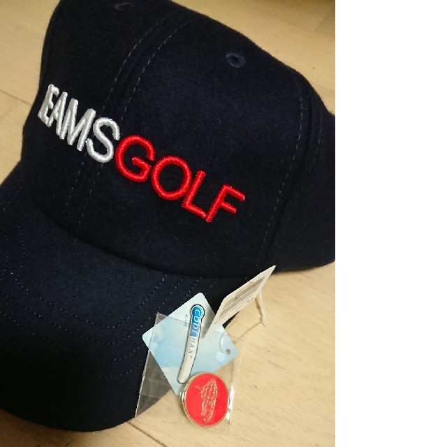 Beams golfビームスゴルフ マーカー付き ウールキャップ