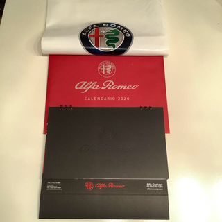アルファロメオ(Alfa Romeo)のアルファロメオ 卓上カレンダー 2020 ショップ袋付き カレンダー(カレンダー/スケジュール)