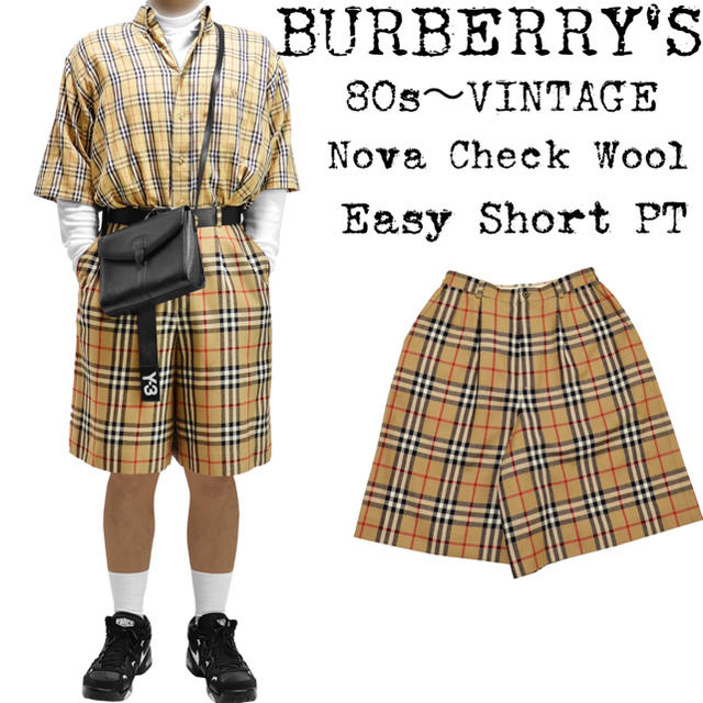 BURBERRY(バーバリー)の★BURBERRY★バーバリー★ノバチェック ショートパンツ★ウール★キャメル★ メンズのパンツ(ショートパンツ)の商品写真