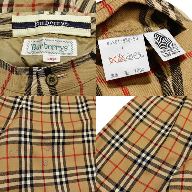 ☆BURBERRY☆バーバリー☆ノバチェック ショートパンツ☆ウール