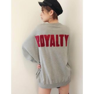 ジェイダ(GYDA)のGYDA ROYALTY プルオーバー  BIG パーカー 新品タグ付き グレー(パーカー)