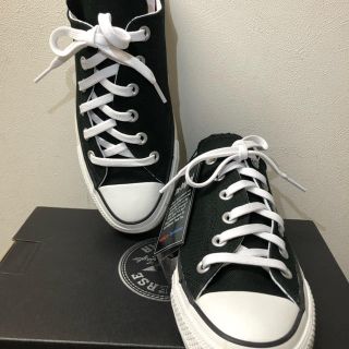 コンバース(CONVERSE)の値下げ新品コンバース/ アシンメトリーＯＸ/ブラック24.5(スニーカー)