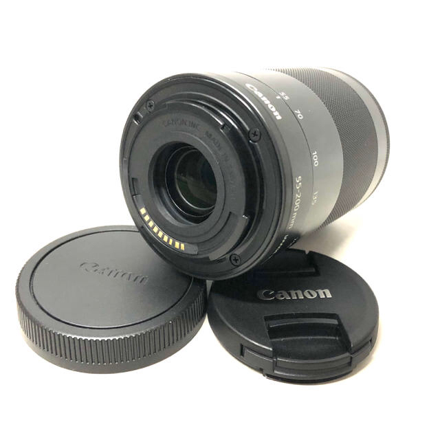 ☆美品!☆ 望遠レンズ Canon  EF-M 55-200mm ブラック