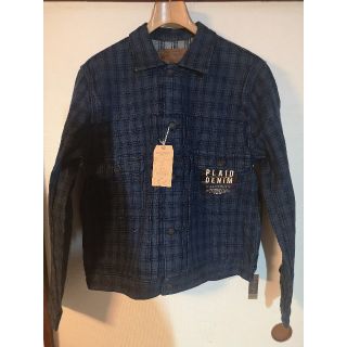 ステュディオダルチザン(STUDIO D'ARTISAN)のレア！XXLサイズ！STUDIO D'ARTISAN　カセ染めチェックジャケット(デニム/ジーンズ)