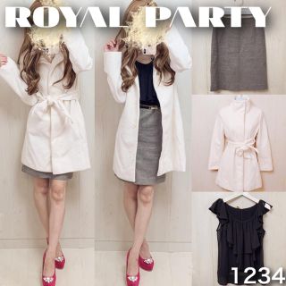 ロイヤルパーティー(ROYAL PARTY)の♡コーデ売り1234♡コート×トップス×スカート(セット/コーデ)