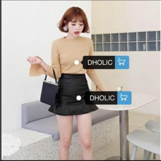 ディーホリック(dholic)のレザー スカート ショートパンツ(ショートパンツ)