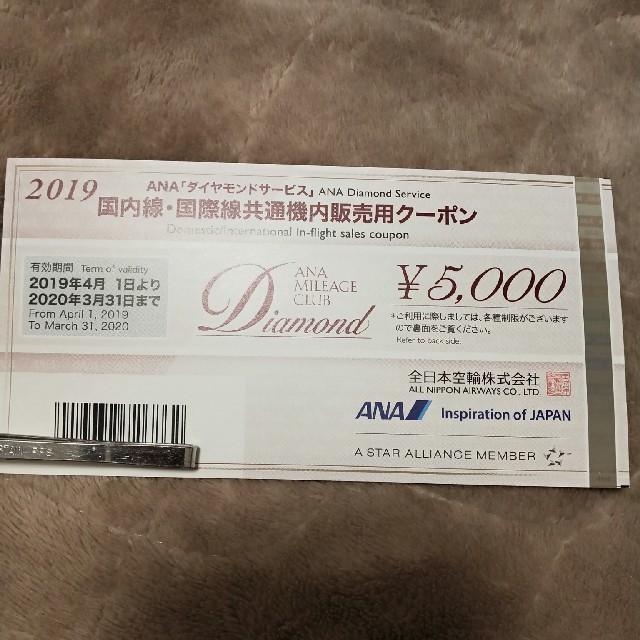 ANA　機内販売クーポン　20000円分