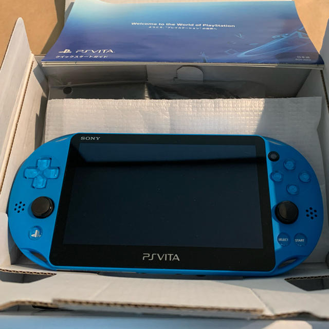 PlayStation PSVITA PCH-2000 ZA-23 アクアブルー おまけ付きの通販 by MINO's shop｜プレイステーションヴィータならラクマ Vita - 中古 超激得低価