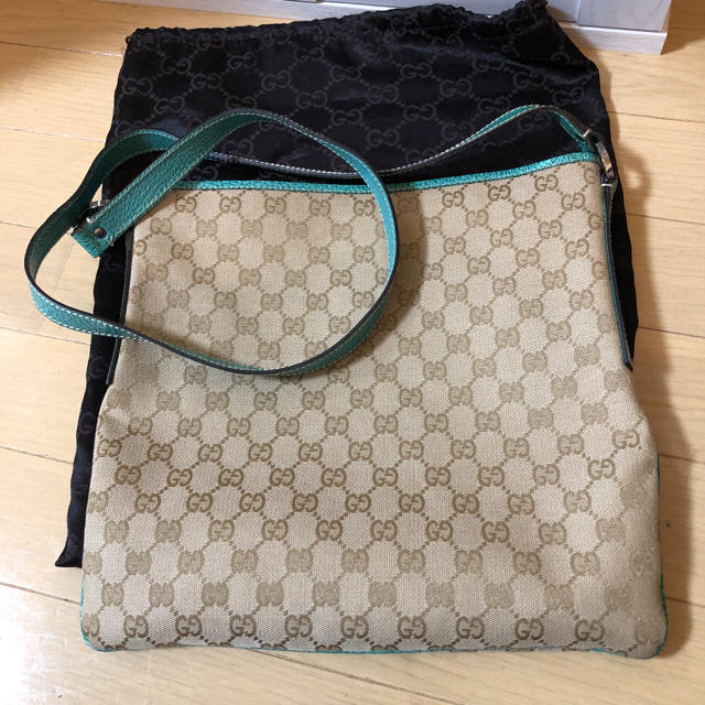 カルティエ 時計 コピー 有名人 - Gucci - GUCCI グッチ ショルダーバッグ キャンバス グリーンの通販 by honey's shop