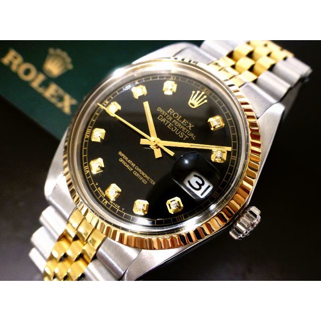 ヤフオク コピー 时计 、 ROLEX - ROLEX DATEJUST◆SⅡカット天然ダイヤ文字盤◆Ca,1570 自動巻の通販 by B S LIMITED