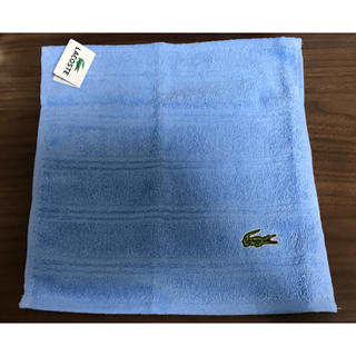 ラコステ(LACOSTE)のLACOSTE ミニタオル 水色(ハンカチ/ポケットチーフ)