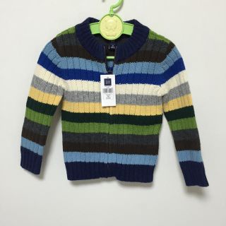 ギャップキッズ(GAP Kids)の新品タグつき♡gap♡マルチボーダー(カーディガン)