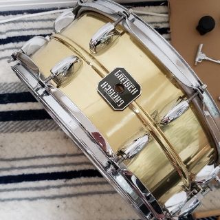 パール(pearl)のグレッチ ブラススネア S-6514GL-PBR (スネア)