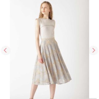 ジルスチュアート(JILLSTUART)のケリーレースサーキュラースカート(ひざ丈スカート)