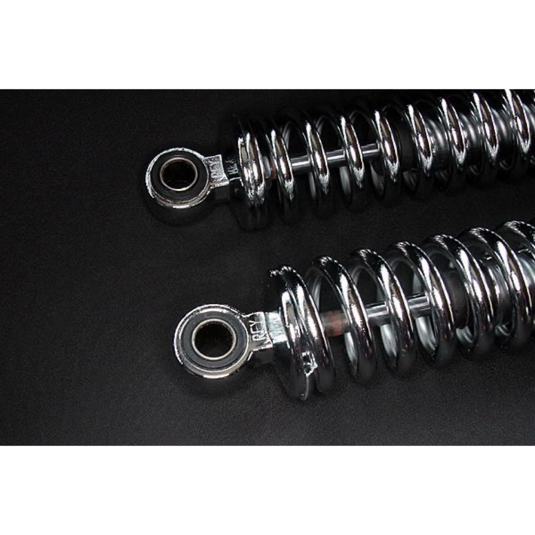 574 汎用 345mm さり気 細巻き リアサスペンション フルメッキ 574 汎用 345mm さり気 細巻き リアサスペンション フルメッキ