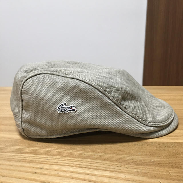 LACOSTE(ラコステ)のラコステ/LACOSTE ハンチング　58cm 帽子　ベージュ メンズの帽子(ハンチング/ベレー帽)の商品写真