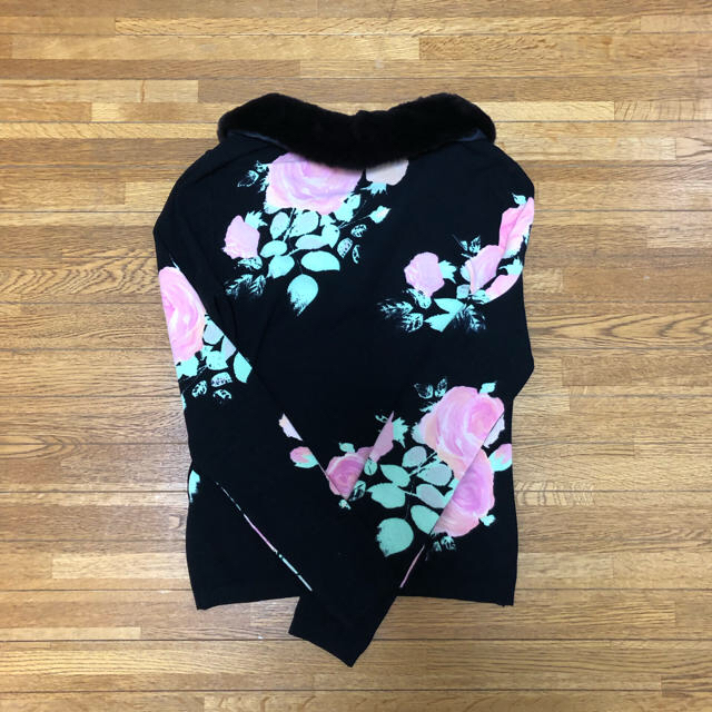 ご専用です♡ブルマリン♡カーディガン♡素敵な薔薇柄♡ファー