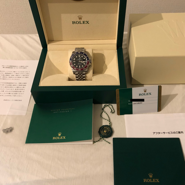 ROLEX - 【ベゼルカバー付】ロレックスGMTマスターII 126710BLROの通販 by 山下's shop
