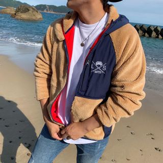 パタゴニア(patagonia)の秋冬コーデ☆LUSSO SURF フリースジャケット Ｌサイズ☆RVCA(ブルゾン)