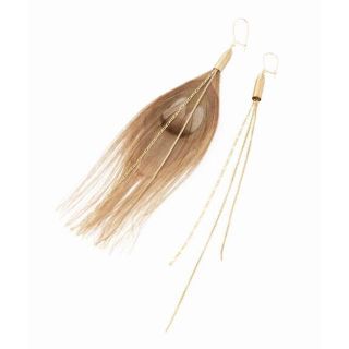 ドゥーズィエムクラス(DEUXIEME CLASSE)の【値下げ】◇SEREFINA FEATHER*CHAIN EARRINGS(ピアス)