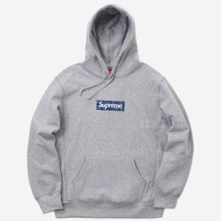 シュプリーム(Supreme)のgrey L supreme box logo hooded(パーカー)