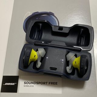 ボーズ(BOSE)の【美品】BOSE SOUNDSPORT FREE wireless付属完備(ヘッドフォン/イヤフォン)