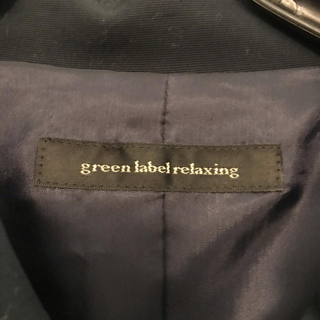 UNITED ARROWS green label relaxing(ユナイテッドアローズグリーンレーベルリラクシング)の紺色トレンチコート　38サイズ レディースのジャケット/アウター(トレンチコート)の商品写真