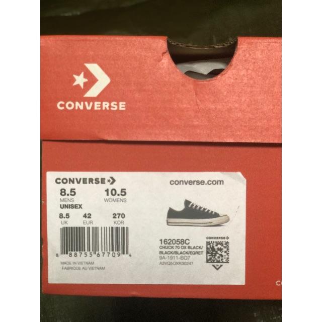 CONVERSE(コンバース)のコンバース　チャックテイラー　27cm ブラック　ローカット CT70 メンズの靴/シューズ(スニーカー)の商品写真