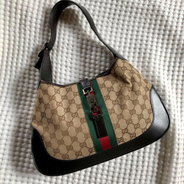 Gucci - 美品✨GUCCI ハンドバッグ シェリーライン ジャッキ キャンバス GGの通販 by ☆りんごぱい☆'s shop