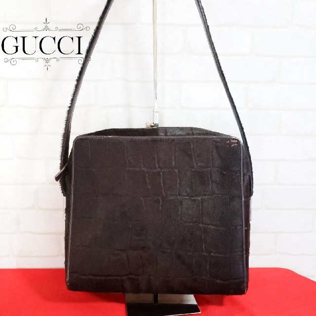 シャネル スーパー コピー 専門販売店 | Gucci - GUCCI グッチ ハラコ レザーワンショルダーバッグの通販 by どらさん