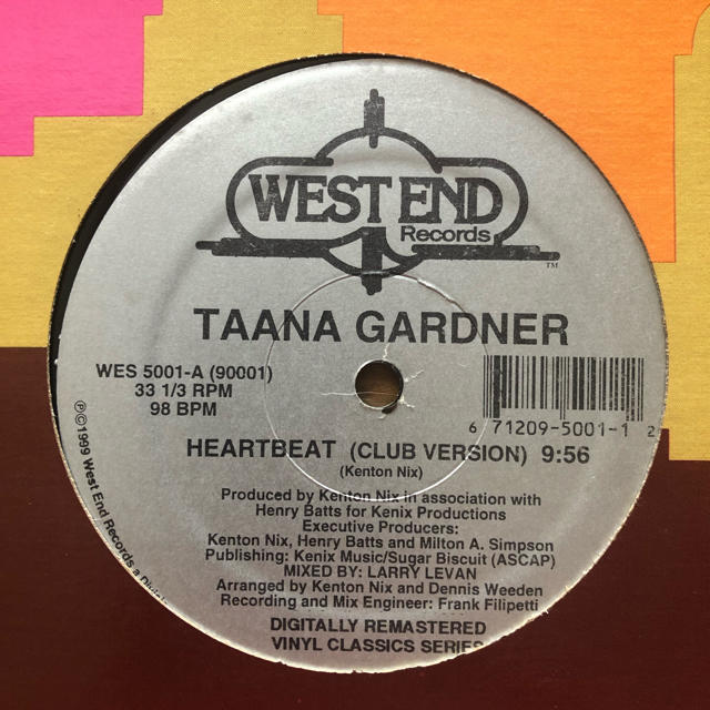 West End / Taana Gardner _ Heartbeat エンタメ/ホビーのCD(R&B/ソウル)の商品写真