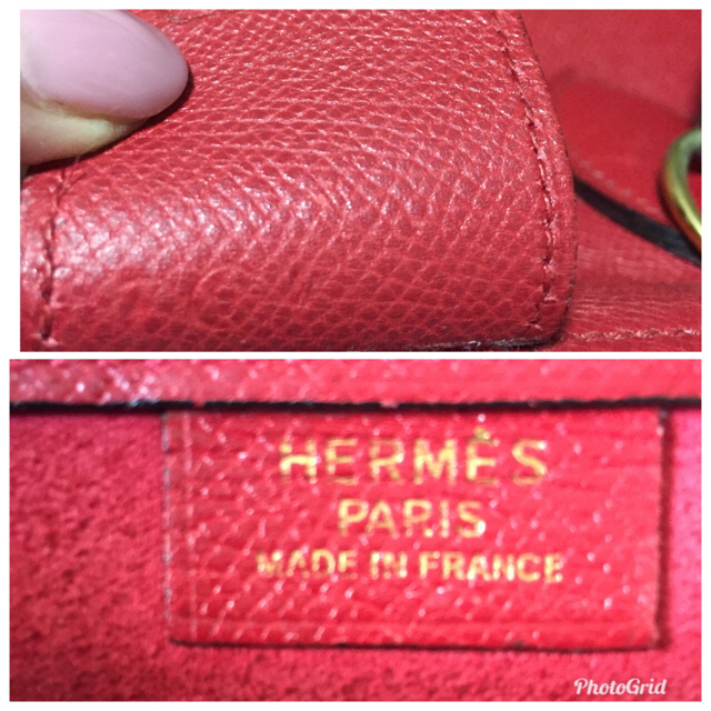 Hermes(エルメス)のエルメス HERMES  ガバ トートバッグ 赤 オールレザー 正規品 レディースのバッグ(トートバッグ)の商品写真