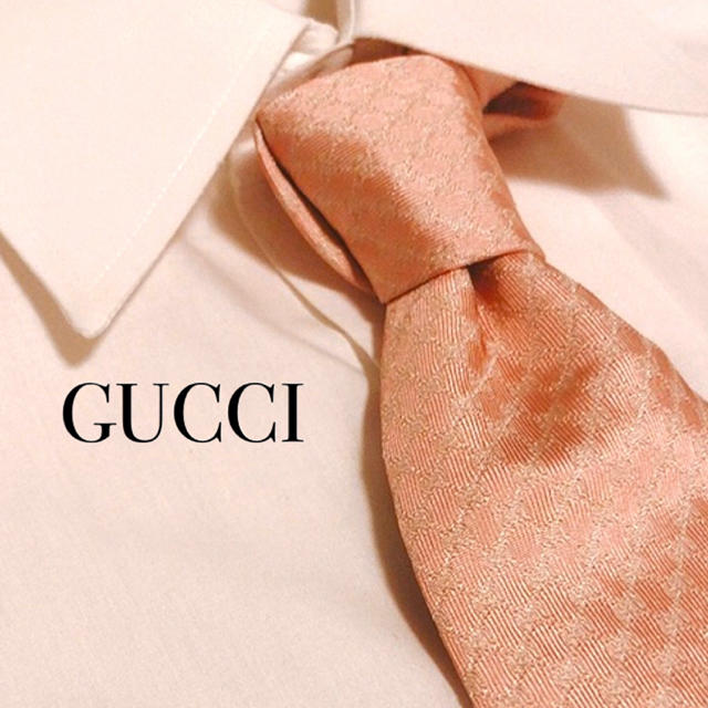 ヌベオ偽物原産国 、 Gucci - 希少シマライン　GUCCI グッチ　ネクタイ　GG柄　ピンク　高級　シルク　総柄の通販 by オムライス's shop