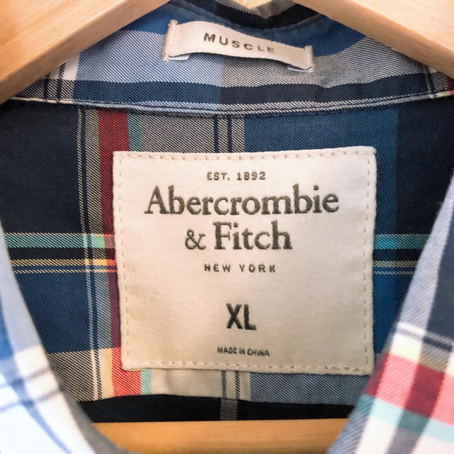 Abercrombie&Fitch(アバクロンビーアンドフィッチ)のアバクロ 半袖 チェックシャツ メンズのトップス(シャツ)の商品写真