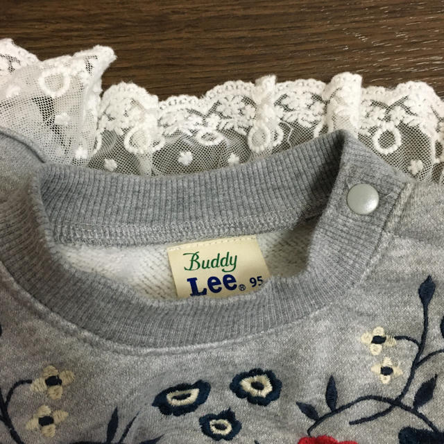 Buddy Lee(バディーリー)のBuddy Lee  刺繍トレーナー キッズ/ベビー/マタニティのキッズ服女の子用(90cm~)(Tシャツ/カットソー)の商品写真