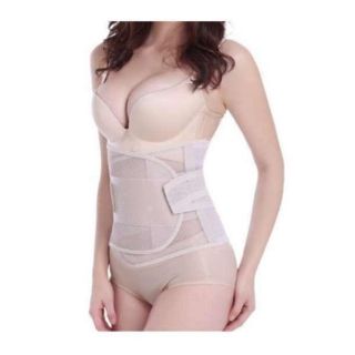 ダイエットベルト  コルセット 巻くだけ　脂肪燃焼 男女おすすめ 肌色　XL(エクササイズ用品)