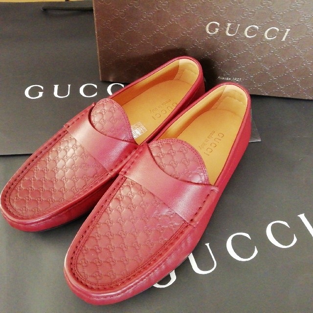 シャネル偽物激安 | Gucci - 正規品　グッチ　GGシマ　レザー　ビジネス　ドライビングシューズ　新品、箱付きの通販 by YAMATO's shop