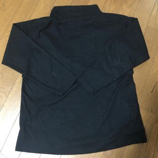 ニシマツヤ(西松屋)のマタニティ 授乳服 授乳口付き Ｌ 黒 トップス ロンT タートルネック(マタニティトップス)