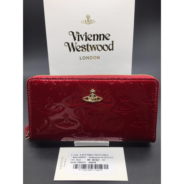 Vivienne Westwood - ヴィヴィアンウエストウッド 長財布 赤 新品 エナメル質 レッドの通販 by M's shop