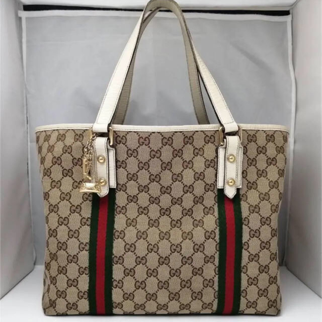 バーバリー 時計 bu1373 偽物 996 - Gucci - GUCCI グッチ GGキャンバス トートバッグ シェリーライン レディースの通販 by さき