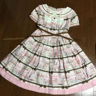 アンジェリックプリティー(Angelic Pretty)のPromenade de Paris ワンピース(ひざ丈ワンピース)