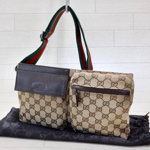 Gucci - ☆美品・シリアル付☆グッチ GUCCI ウエストバッグ シェリーラインの通販 by Coco