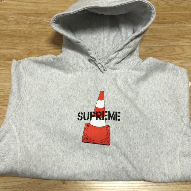 【L】Supreme Cone Hooded Sweatshirt グレー